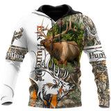 Hunting Gifts Deer Hunting Gifts Deer Hunting Camo Over Printed US Unisex Size Hoodie