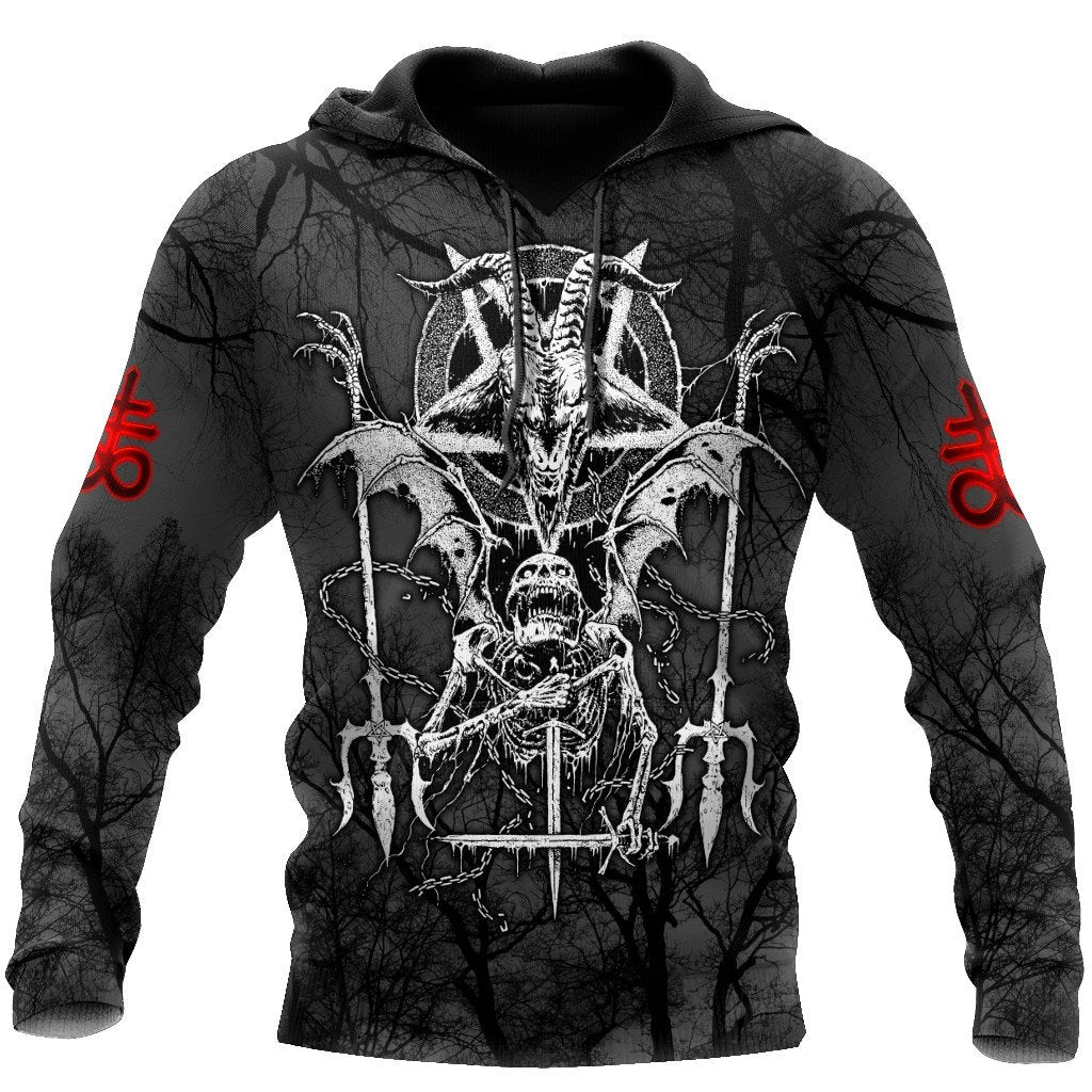 Skull Gifts Skull Satanic US Unisex Size Hoodie