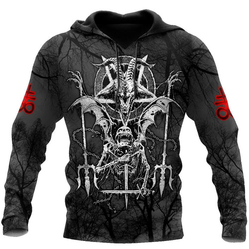 Skull Gifts Skull Satanic US Unisex Size Hoodie