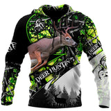 Hunting Gifts Deer Hunting Gifts Deer Hunting Camo Over Printed US Unisex Size Hoodie