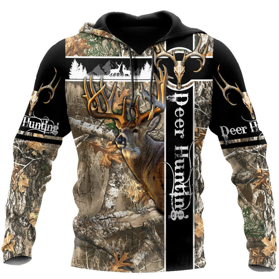 Hunting Gifts Deer Hunting Gifts Deer Hunting Camo US Unisex Size Hoodie