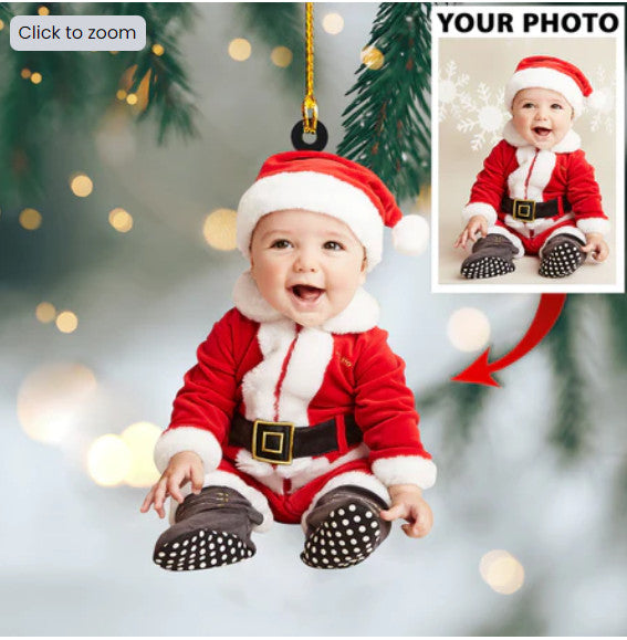 Custom Photo Ornament - Baby, Baby cute Custom Photo Ornament