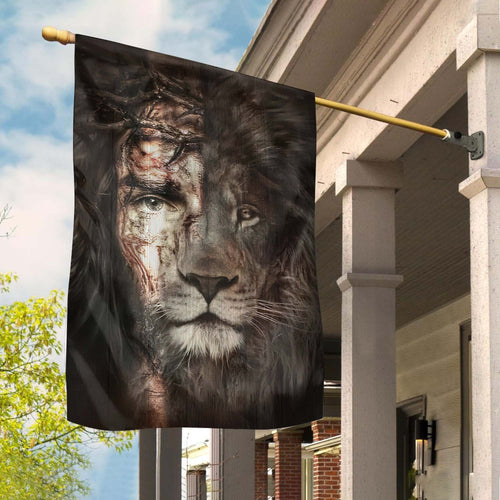Christian Flag Jesus Lion Of Judah