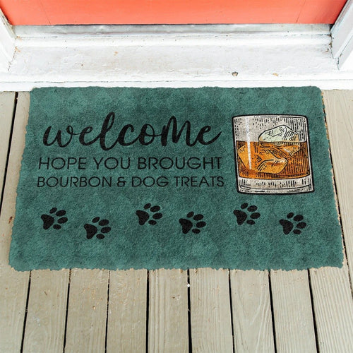 Bourbon And Dog Treats Doormat | Colorful | Size 8x27'' 24x36''