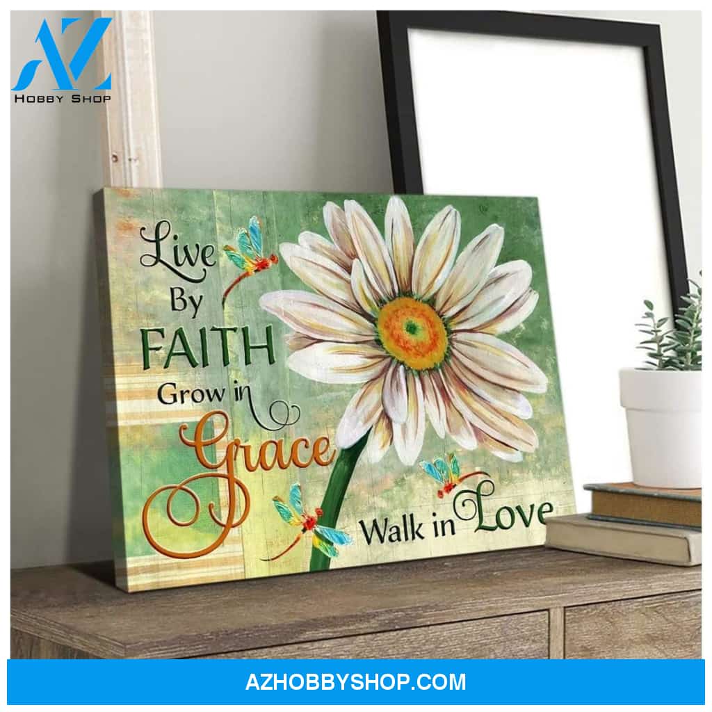 Zalooo Life By Faith Dragonfly Wall Art Canvas