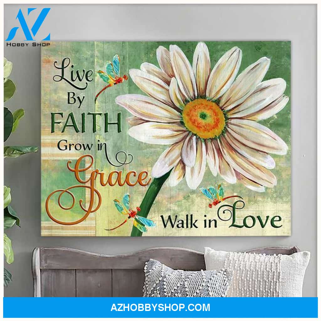 Zalooo Life By Faith Dragonfly Wall Art Canvas
