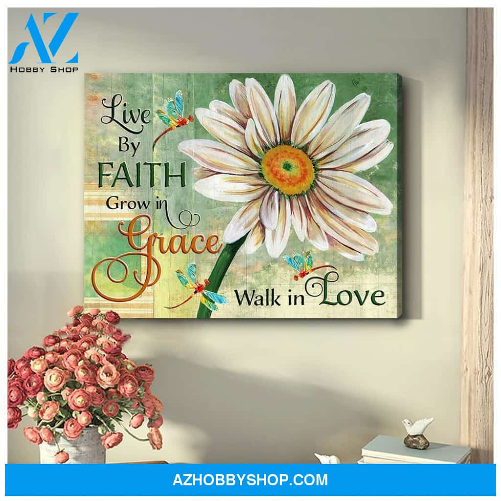 Zalooo Life By Faith Dragonfly Wall Art Canvas