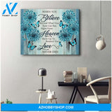 Zalooo Love Never Dies Butterfly Wall Art Canvas