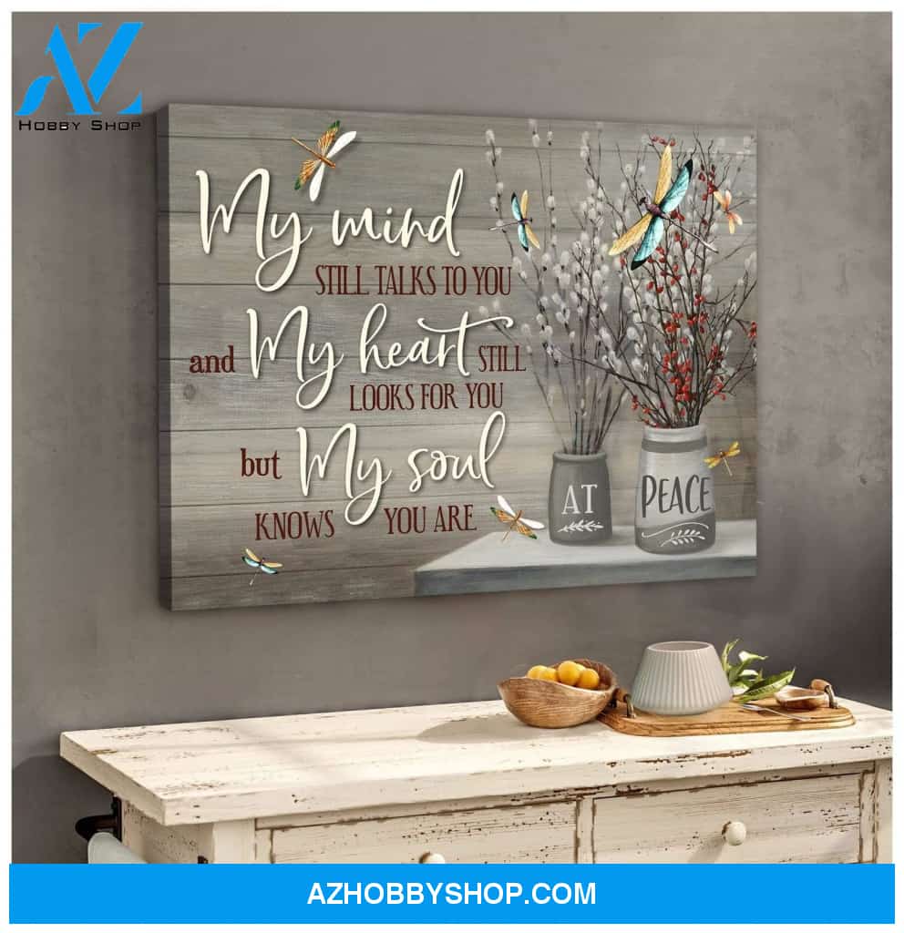 Zalooo My Mind Dragonfly Wall Art Canvas