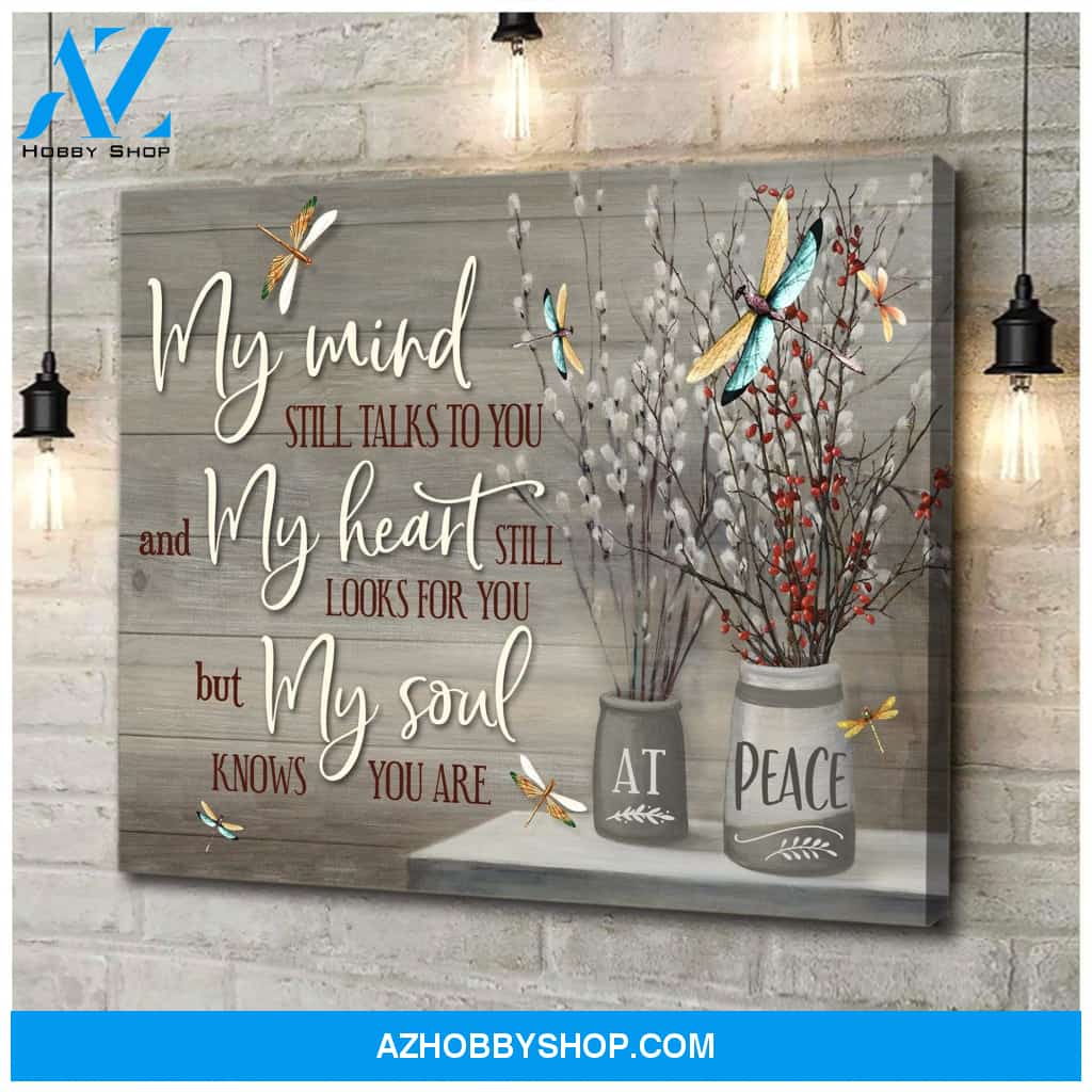 Zalooo My Mind Dragonfly Wall Art Canvas