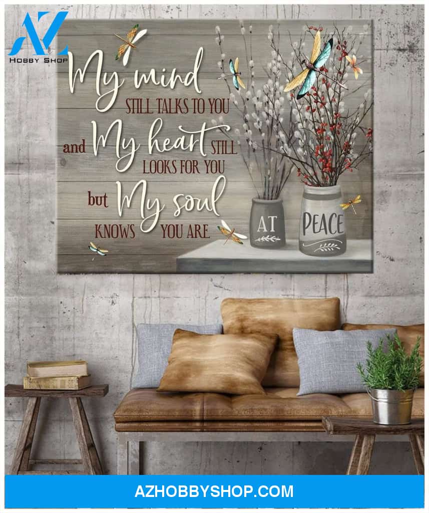 Zalooo My Mind Dragonfly Wall Art Canvas