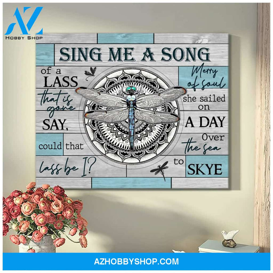 Zalooo Sing Me A Song Dragonfly Wall Art Canvas