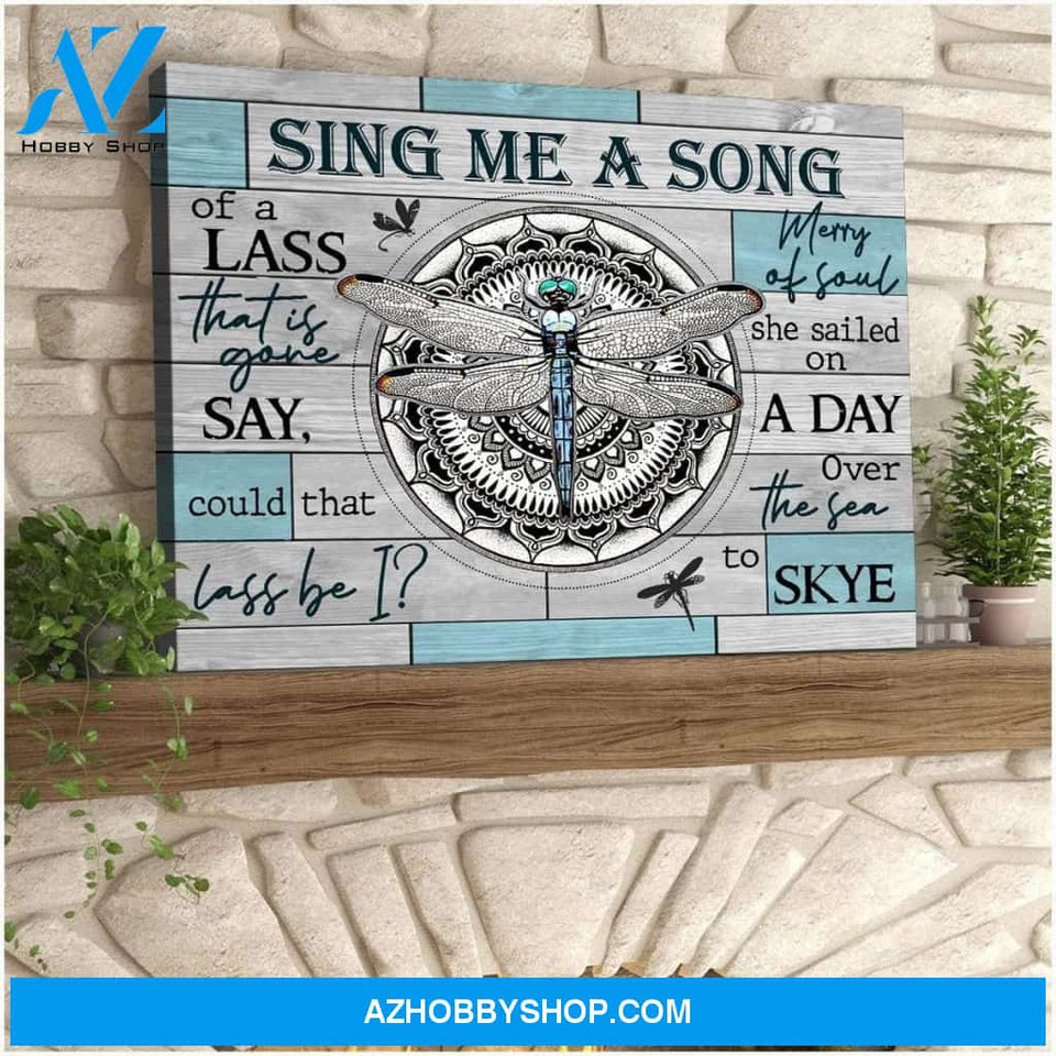 Zalooo Sing Me A Song Dragonfly Wall Art Canvas