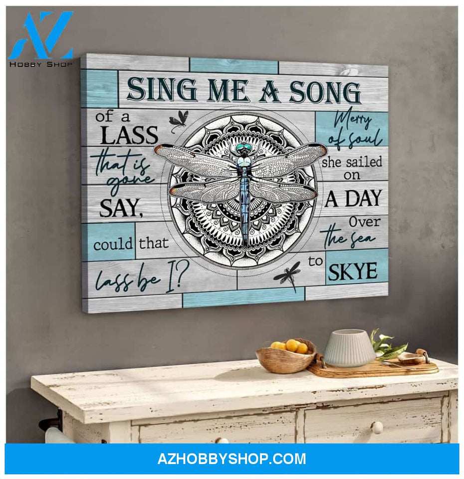 Zalooo Sing Me A Song Dragonfly Wall Art Canvas
