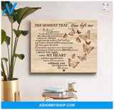 Zalooo The Moment Butterfly Wall Art Canvas