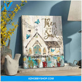 Zalooo Then Sings My Soul Butterfly Wall Art Canvas