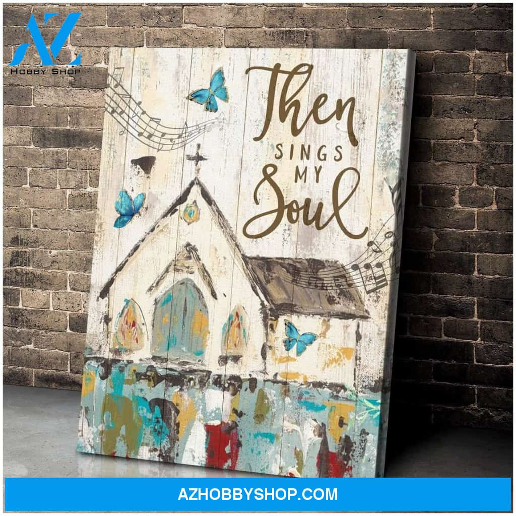 Zalooo Then Sings My Soul Butterfly Wall Art Canvas