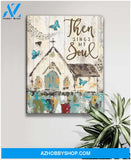 Zalooo Then Sings My Soul Butterfly Wall Art Canvas