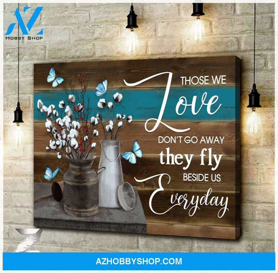 Zalooo They Fly Beside Us Everyday Butterfly Canvas Wall Art Decor