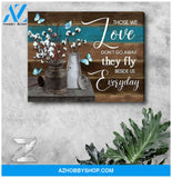 Zalooo They Fly Beside Us Everyday Butterfly Canvas Wall Art Decor