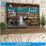 Zalooo They Fly Beside Us Everyday Butterfly Canvas Wall Art Decor
