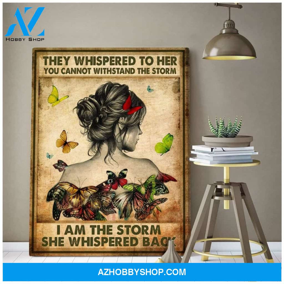 Zalooo They Whispered Butterfly Wall Art Canvas
