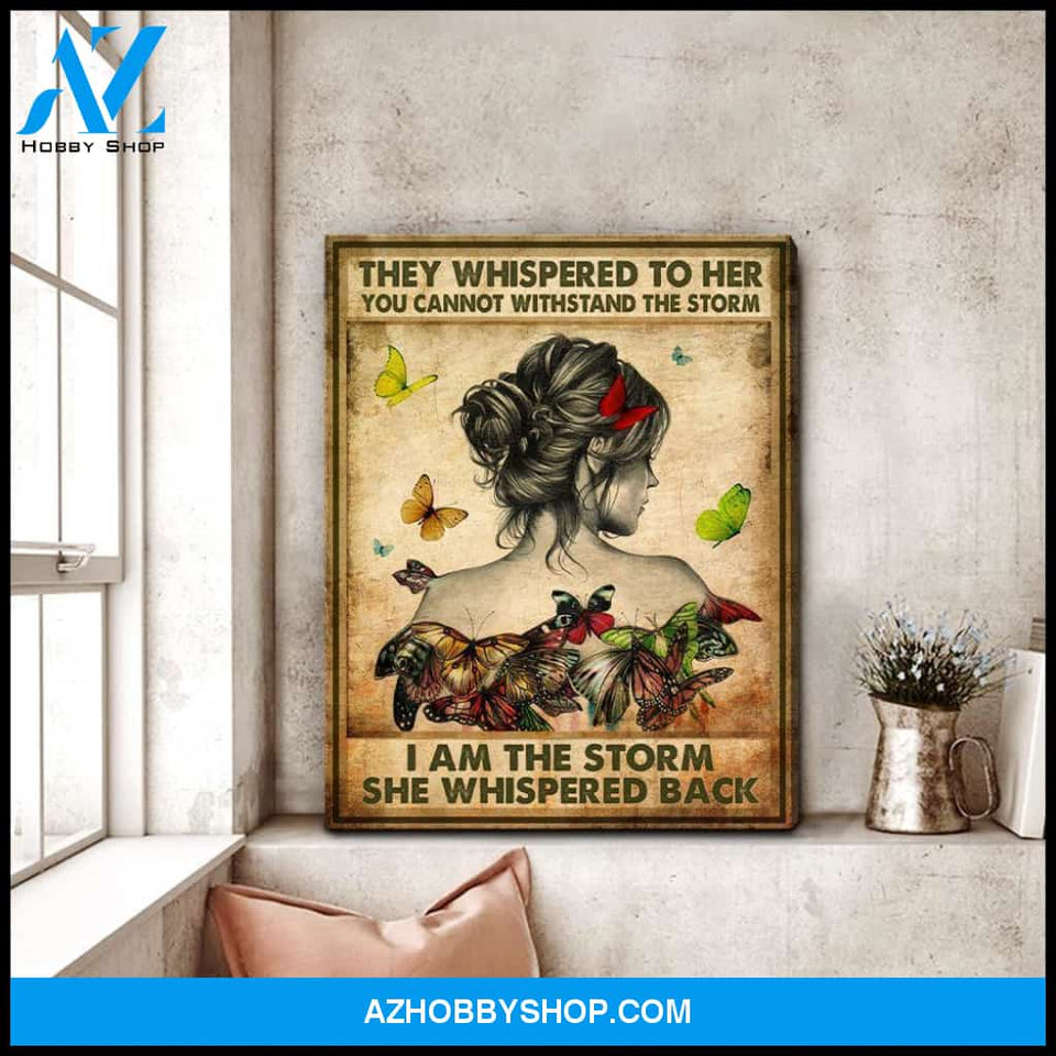 Zalooo They Whispered Butterfly Wall Art Canvas