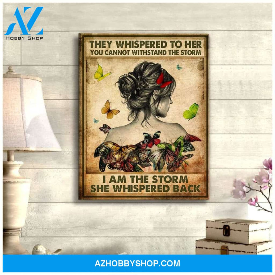 Zalooo They Whispered Butterfly Wall Art Canvas