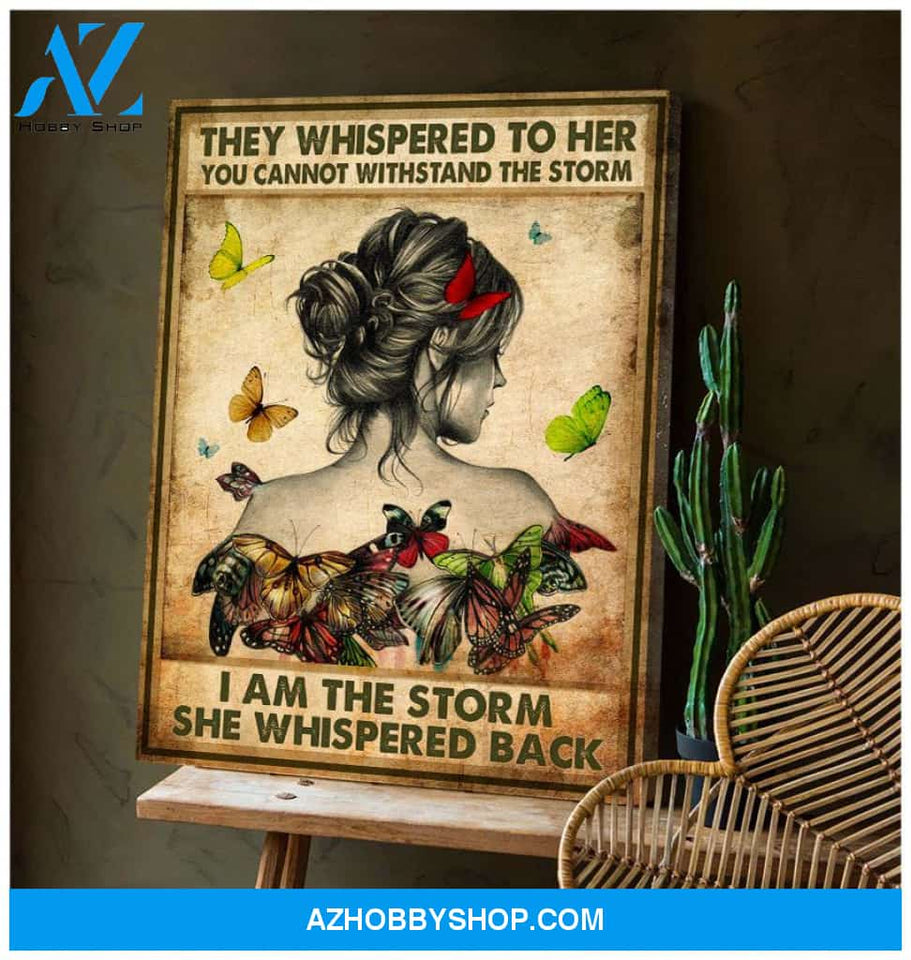 Zalooo They Whispered Butterfly Wall Art Canvas