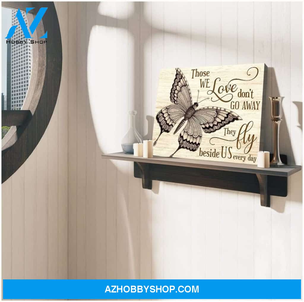 Zalooo Those We Love Don'T Go Away Butterfly Wall Art Canvas