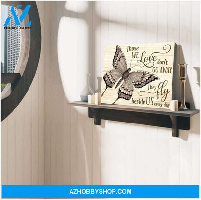 Zalooo Those We Love Don'T Go Away Butterfly Wall Art Canvas