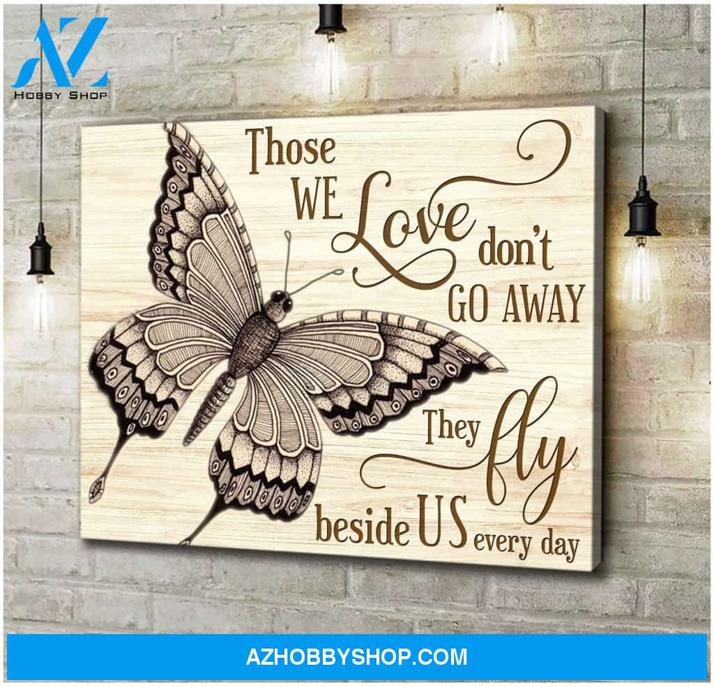 Zalooo Those We Love Don'T Go Away Butterfly Wall Art Canvas