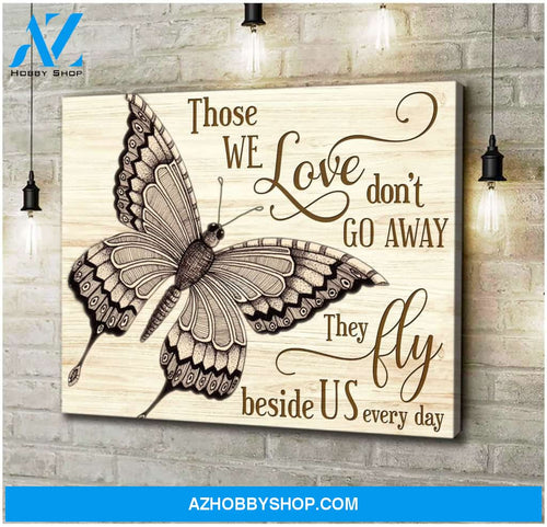 Zalooo Those We Love Don'T Go Away Butterfly Wall Art Canvas