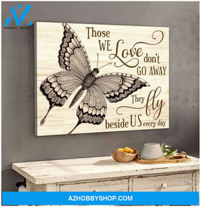 Zalooo Those We Love Don'T Go Away Butterfly Wall Art Canvas