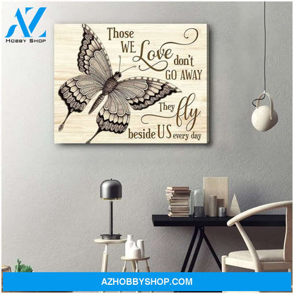 Zalooo Those We Love Don'T Go Away Butterfly Wall Art Canvas