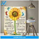 Zalooo To Be Awesome Butterfly Wall Art Canvas