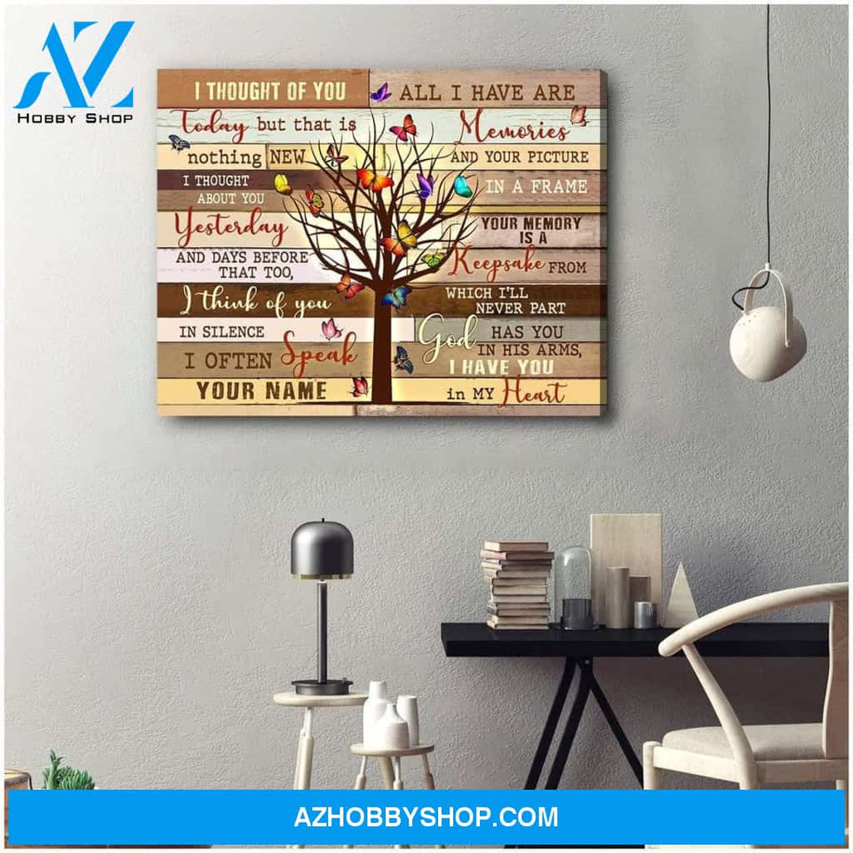 Zalooo Today Butterfly Wall Art Canvas