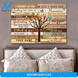 Zalooo Today Butterfly Wall Art Canvas