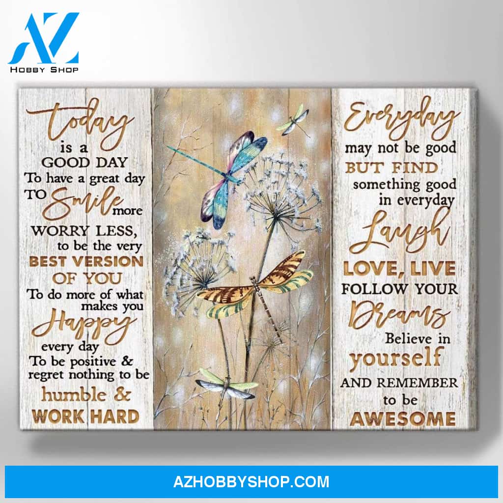 Zalooo Today Dragonfly Wall Art Canvas