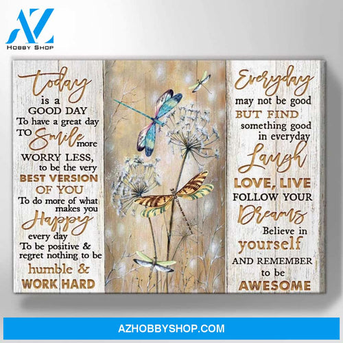 Zalooo Today Dragonfly Wall Art Canvas