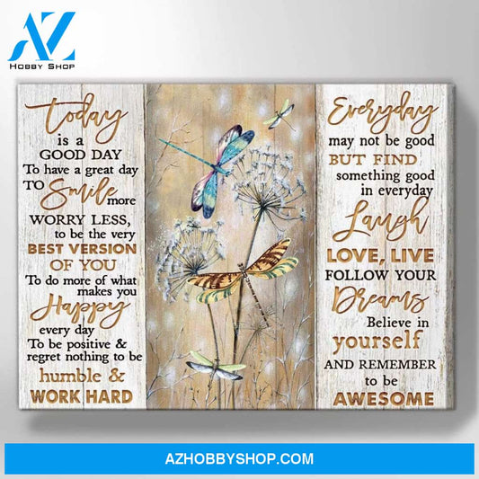 Zalooo Today Dragonfly Wall Art Canvas