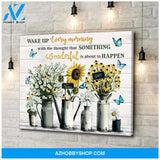 Zalooo Wake Up Butterfly Wall Art Canvas