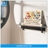 Zalooo Wake Up Every Morning Butterfly Wall Art Canvas