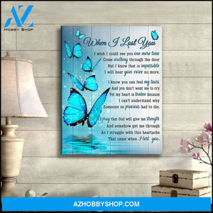 Zalooo When I Lost You Butterfly Wall Art Canvas