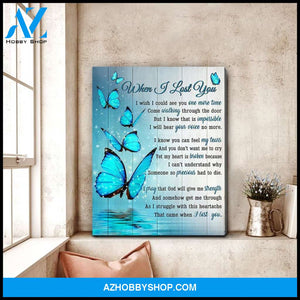 Zalooo When I Lost You Butterfly Wall Art Canvas