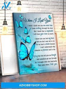 Zalooo When I Lost You Butterfly Wall Art Canvas