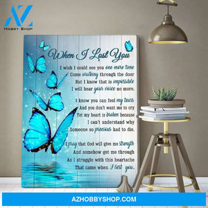 Zalooo When I Lost You Butterfly Wall Art Canvas
