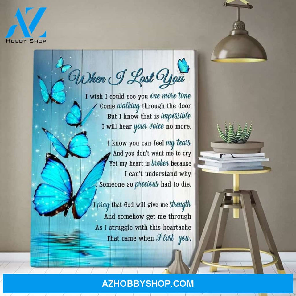Zalooo When I Lost You Butterfly Wall Art Canvas