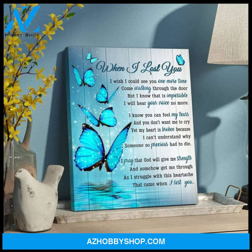 Zalooo When I Lost You Butterfly Wall Art Canvas
