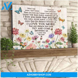 Zalooo When I Say I Love You More Butterfly Wall Art Canvas